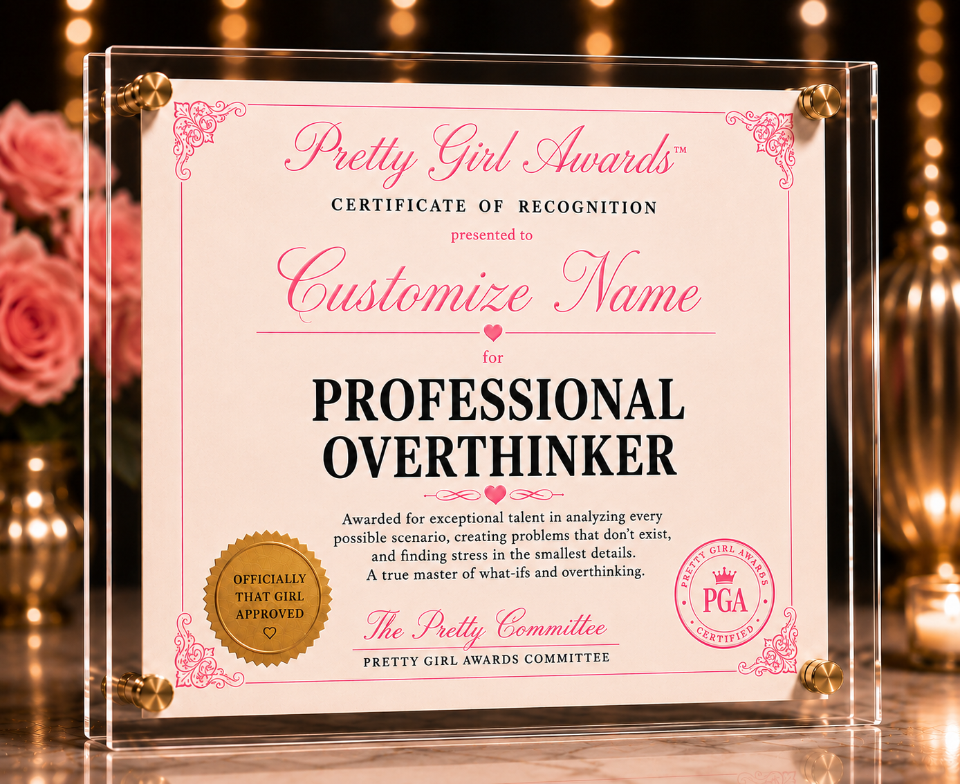 Professional Overthinker Award
