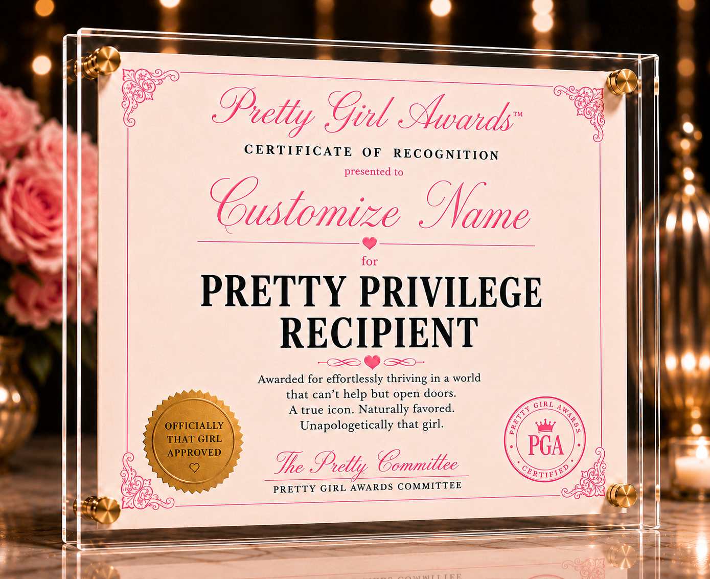 Pretty Privilege Recipient Award