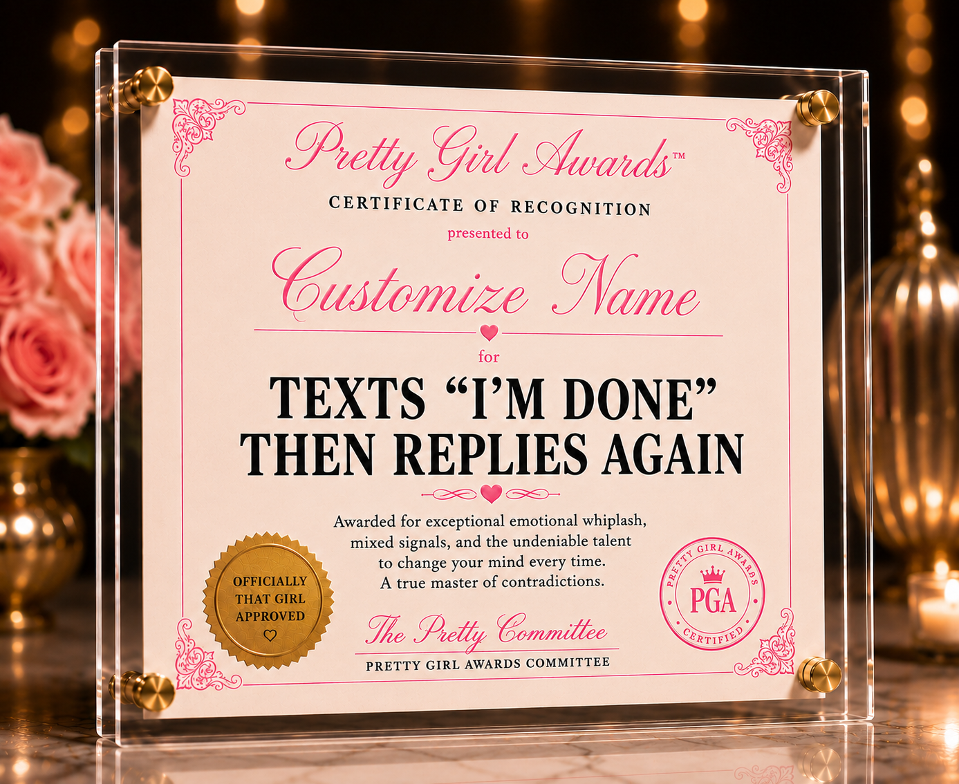 Texts “I’m Done” Then Replies Again Award